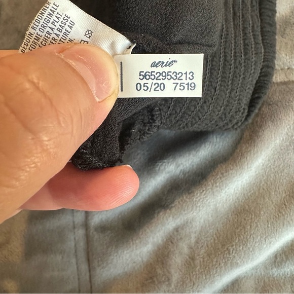 Aerie Women’s XS Elastic Waist Front Pleated Jogger Pants Black Athleisure - Picture 5 of 13